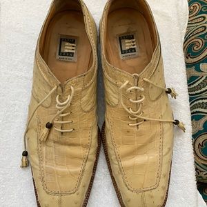 Crocodile and Ostrich Mens Size 13 Dress Shoe
